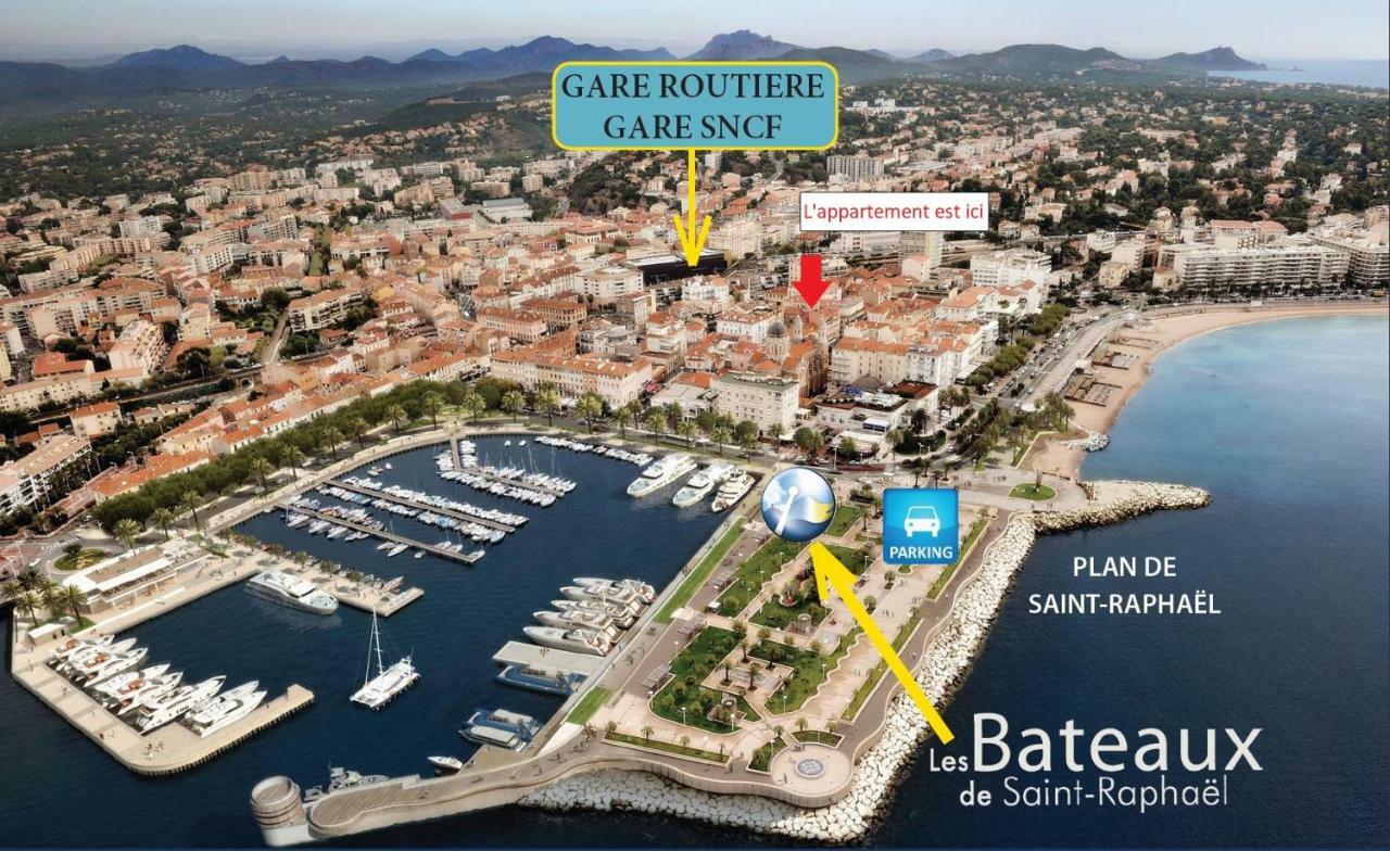 Nouveau F2 Calme Coeur De Ville 1Min De La Plage Saint-Raphael  Luaran gambar